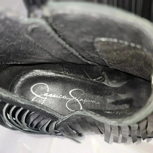 Jessica Simpson‎ leather fringe booties - Picture 8 of 10